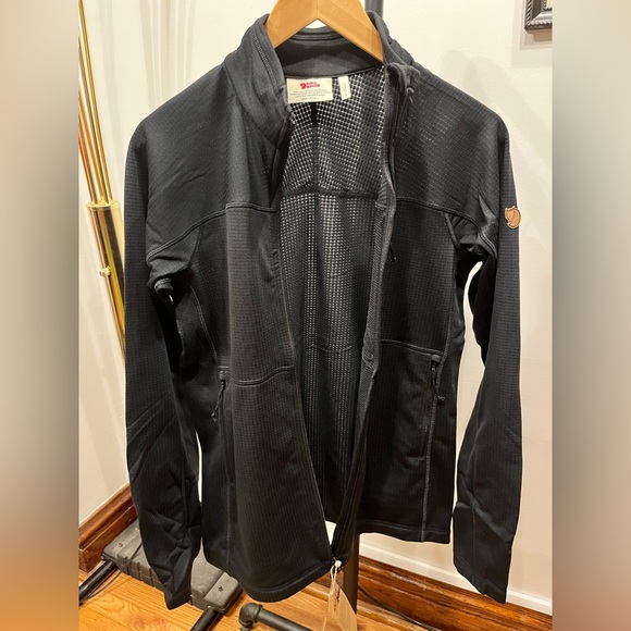 Fjallraven Abisko Lite Fleece Jacket - Men’s Small - Black - Picture 4 of 7